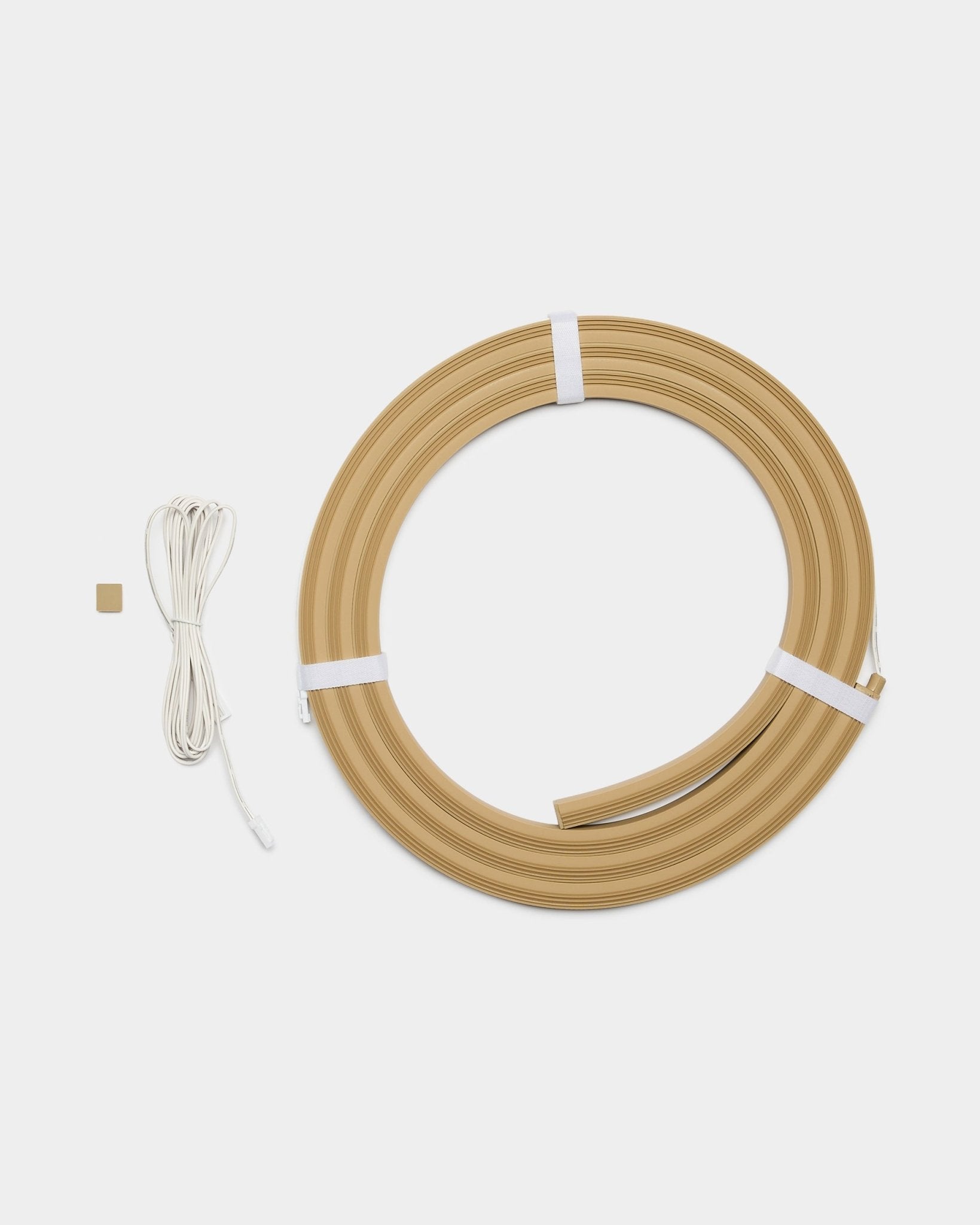 WoodUpp Lumi LED striplight in beige, 240 cm length, designed to integrate with Akupanel acoustic panels or other WoodUpp LED projects.