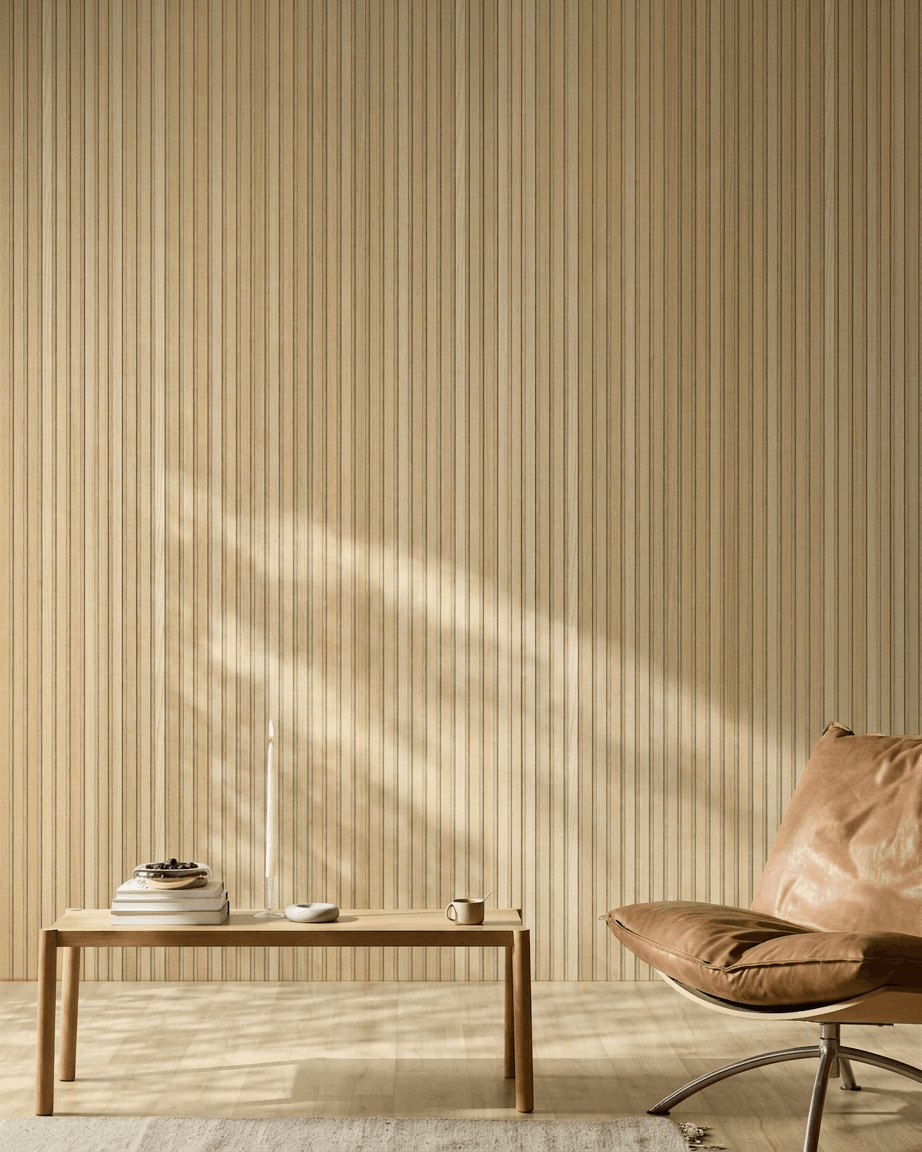 Akupanel | Acoustic Panel / Natural Wood, Classic Oak, Beige Felt, 240
