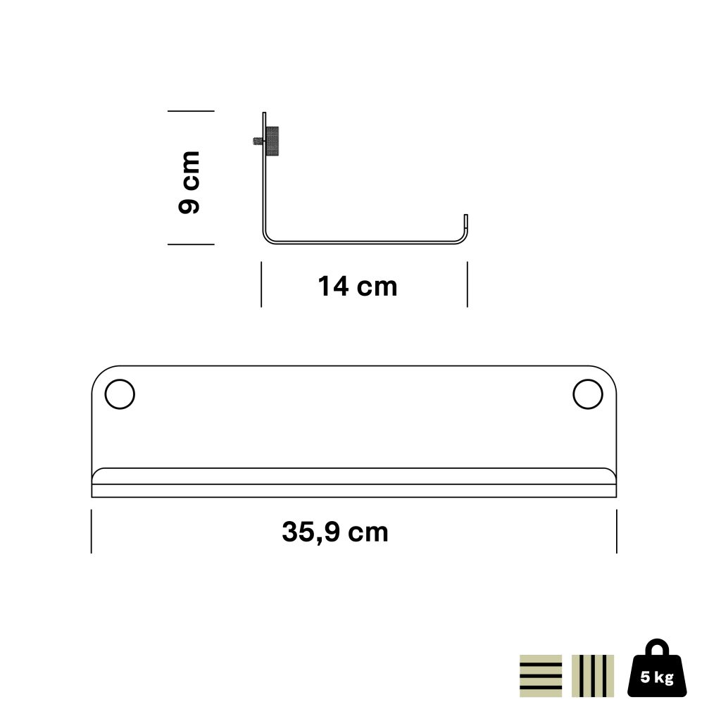 Create | Wide Shelves - acoustic panels for walls